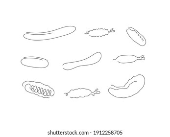 Chips Set Sketch Snack Vintage Engraved Stock Vector (royalty Free 