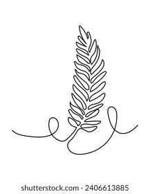 Eine Linie Kunst, Vektorsymbol der besten Linie.