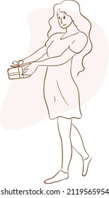 ilustrador de diseño vectorial de una línea de arte, amor, valentina, corazón