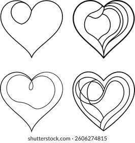 One line art vector template for coloring page