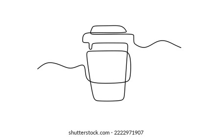 Ein Kaffee zum Mitnehmen. Gleiskizze