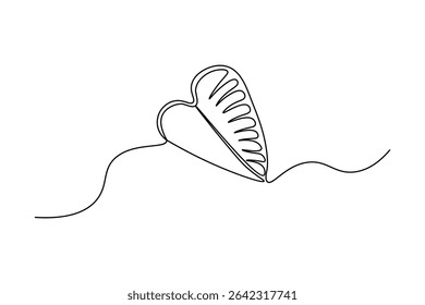 One line continuous art of lips One line vector illustration design
