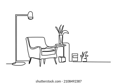 ilustración vectorial de la línea continua de una línea