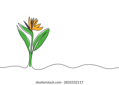 One line continuous drawing