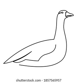 one line continuous drawing swan go to the right way