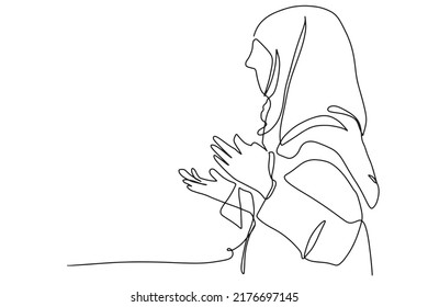 one line continuous line Ramadan Kareem and Eid Mubarak greeting cards vector illustration religion