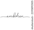 ambition word