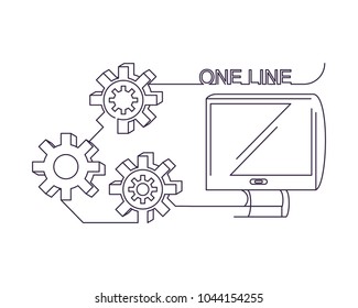 One line design