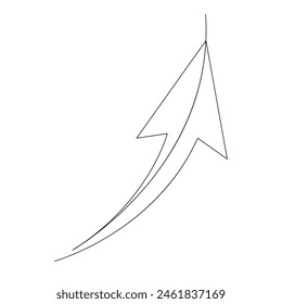Dibujo de una línea de flechas flechas lineales izquierda y derecha ilustración de arte de línea continua diseño de Vector