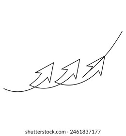 Dibujo de una línea de flechas flechas lineales izquierda y derecha ilustración de arte de línea continua diseño de Vector