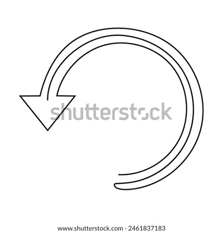 One line drawing of arrows Left and right linear arrows continuous line art illustration vector design