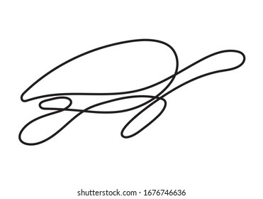 one line drawing art turtle logo style. mono line turtle logo. simple and modern style. continuous line turtle