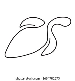 one line drawing art turtle logo style. mono line turtle logo. simple and modern style. continuous line turtle