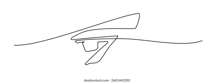 One line drawing eye Icon, single draw ophthalmologist symbol, human line art eyes, continuous monoline vision drawing, outline lineart eyeball, linear vector illustration