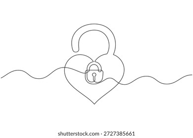 Dibujo de una línea de una llave de casa para el concepto de seguridad y acceso
