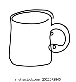 One Line Drawing Illustration Art Design Minimalist For Dinning Stuffs And Dinner Ornaments