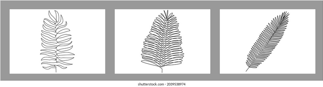 
Dibujo de una línea del vector de hojas. Arte moderno de una sola línea, contorno estético. Adecuado para la decoración del hogar, como carteles, arte de pared, bolsas de té o estampados de camisetas, pegatinas, estuches para móviles