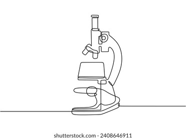 One line drawing microscope