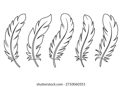 Dibujo de una línea de múltiples plumas Vector de contorno mínimo
