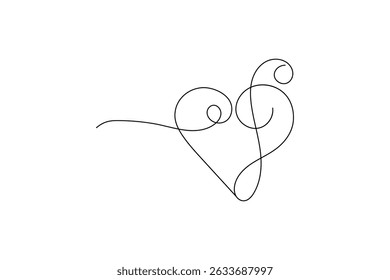 One line drawing music notes and microphone, minimalist vector illustration design
