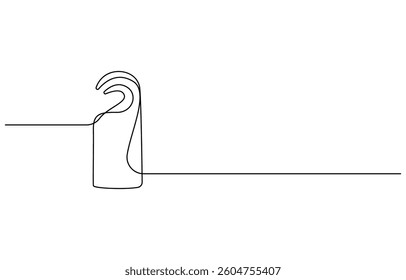 one line drawing Prom party element
