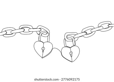 One line drawing showing