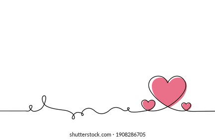 One Line Drawing Style Cute Little Stock Vector (Royalty Free ...