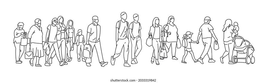 One line drawing urban