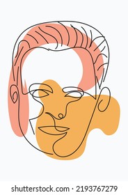 Un Vector De Dibujo De Línea Deja Las Impresiones Establecidas. Afiche botánico. Arte moderno de una sola línea
