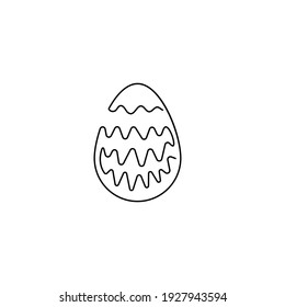 One line easter egg one line draw