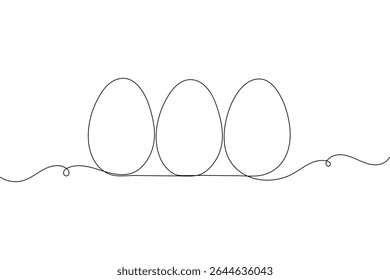 One line egg drawing minimalist style clean vector outline design