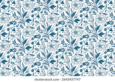 uma linha flor e arte da folha em estilo de repetição sem costura para casa embalagem têxtil e minimalista embrulhar projetos de papel

