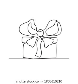 Gift Continuous Line High Res Stock Images Shutterstock