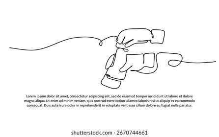 One line of grinder pepper. Abstract minimal continuous line.