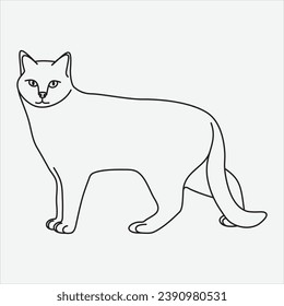 Dibujo manual de línea de esquema vectorial gráfico de líneas