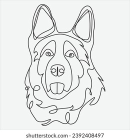 Dibujo manual de una línea de la ilustración vectorial