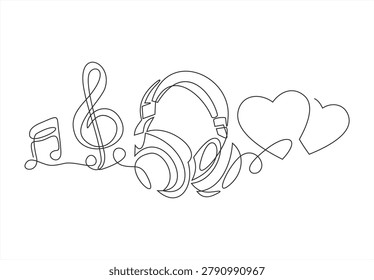 One line headphones 