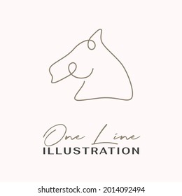 One Line Icon. Hand drawn minimalism style vector illustration.