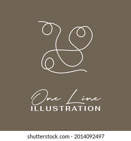 One Line Icon. Hand drawn minimalism style vector illustration.