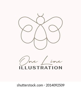 One Line Icon. Hand drawn minimalism style vector illustration.