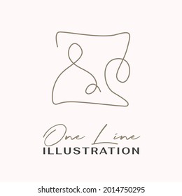 Icono de una línea. Ilustración vectorial de estilo minimalismo dibujado a mano.