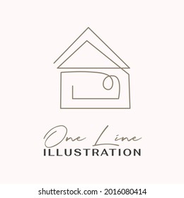 Icono de una línea. Ilustración vectorial de estilo minimalismo dibujado a mano.
