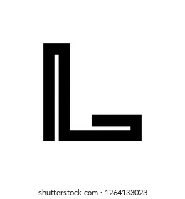 One Line L Letter Logo Design Stock Vector (Royalty Free) 1264133023 ...