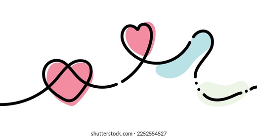 one line love clipart isolated. one line art. love clipart isolated. love tattoo design. heart shape clipart. one line heart shape