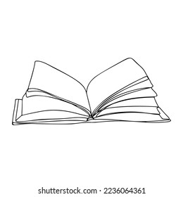Eine handgezeichnete Illustration mit einer Linie