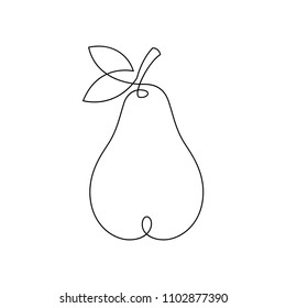 Pear Line Drawing Images Stock Photos Vectors Shutterstock