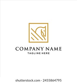 One Line Pegasus Art Logo Design, design inspiration, vector