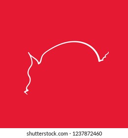 one line sketch of pig
