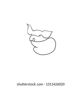 one line sketch of pig