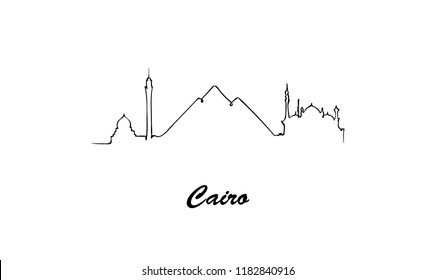 One line style Cairo sketch